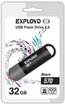 Флеш-диск "Exployd" 32GB-570 черный
