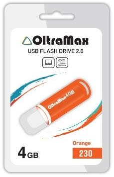 Флеш-диск "Oltramax" OM-4GB-230-оранжевый