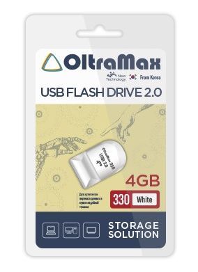Флеш-диск "Oltramax" OM-4GB-330-белый