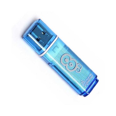 Флеш-диск "Smartbuy" 8GB GLOSSY SERIES Blue