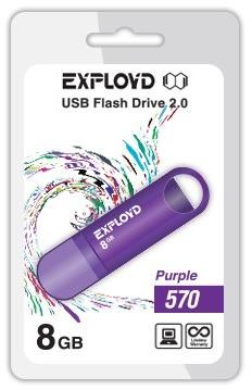 Флеш-диск "Exployd" 8GB-570-пурпурный