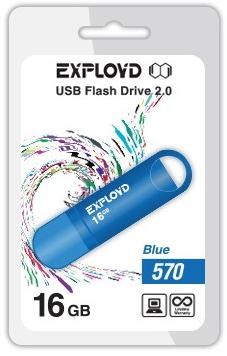 Флеш-диск "Exployd" 16GB-570-синий