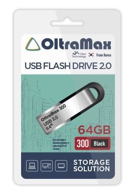 Флеш-диск "Oltramax" OM-64GB-300-Black
