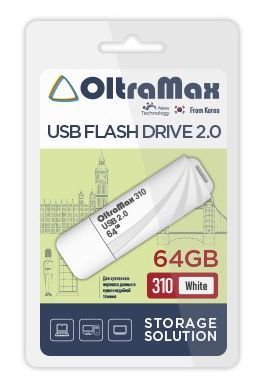 Флеш-диск "Oltramax" OM-64GB-310-White