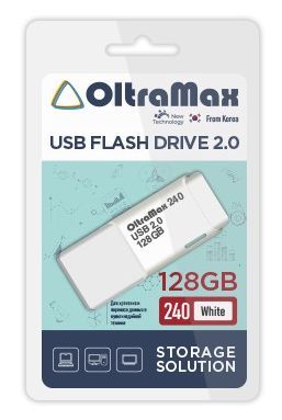 Флеш-диск "Oltramax" OM-128GB-240-White