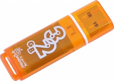 Флеш-диск "Smartbuy" 32GB GLOSSY SERIES ORANGE