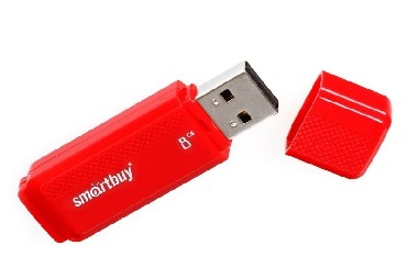 Флеш-диск "Smartbuy" 8GB DOCK RED