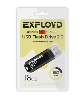 Флеш-диск "Exployd" EX-16GB-650-Black
