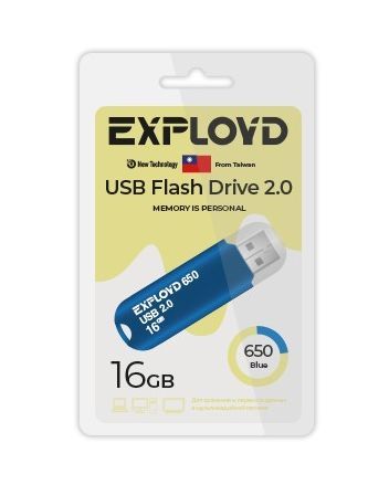 Флеш-диск "Exployd" EX-16GB-650-Blue