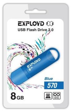 Флеш-диск "Exployd" 8GB-570-синий