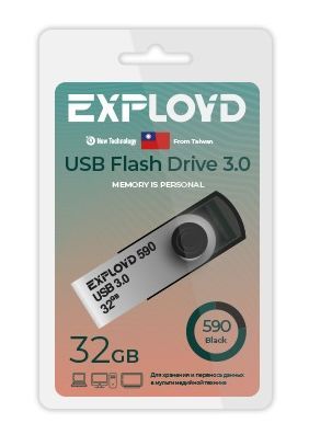 Флеш-диск "Exployd" EX-32GB-590-Black USB 3.0