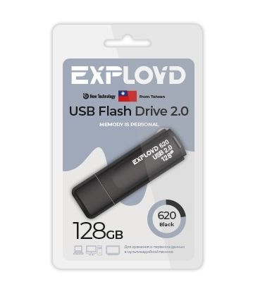 Флеш-диск "Exployd" EX-128GB-620-Black