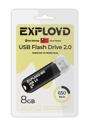Флеш-диск "Exployd" EX-8GB-650-Black