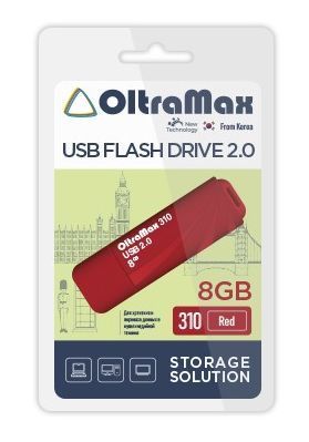 Флеш-диск "Oltramax" OM-8GB-310-Red