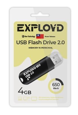 Флеш-диск "Exployd" EX-4GB-650-Black