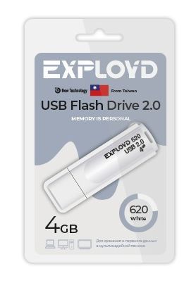 Флеш-диск "Exployd" EX-4GB-620-White