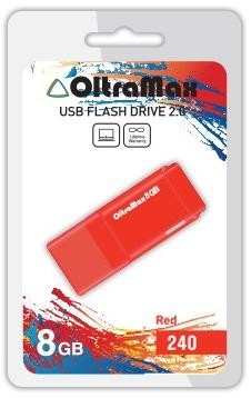 Флеш-диск "Oltramax" OM-8GB-240-красный