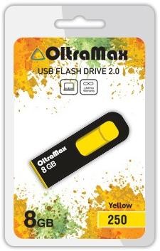 Флеш-диск "Oltramax" OM-8GB-250-желтый