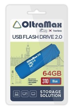 Флеш-диск "Oltramax" OM-64GB-310-Blue