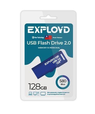 Флеш-диск "Exployd" EX-128GB-580-Blue