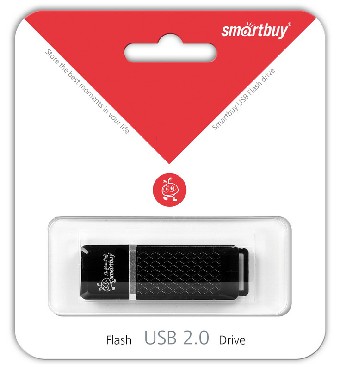 Флеш-диск "Smartbuy" (SB8GBQZ-K) 8GB QUARTZ SERIES BLACK