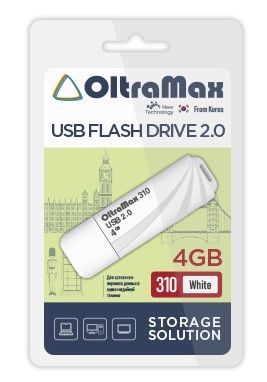 Флеш-диск "Oltramax" OM-4GB-310-White