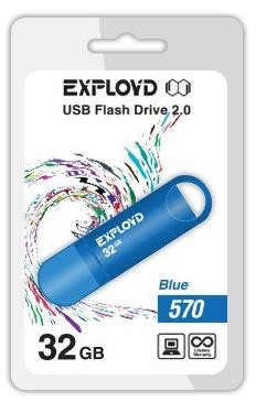 Флеш-диск "Exployd" 32GB-570-синий