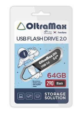Флеш-диск "Oltramax" OM-64GB-290-Black