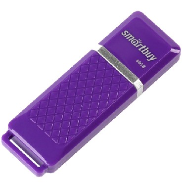 Флеш-диск "Smartbuy" (SB64GBQZ-V) 64GB QUARTZ SERIES VIOLET