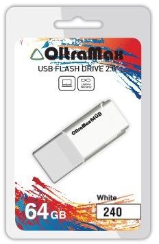 Флеш-диск "Oltramax" OM-64GB-240-белый