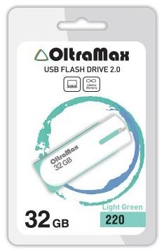 Флеш-диск "Oltramax" OM-32GB-220-св.зеленый