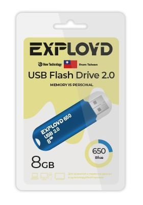 Флеш-диск "Exployd" EX-8GB-650-Blue