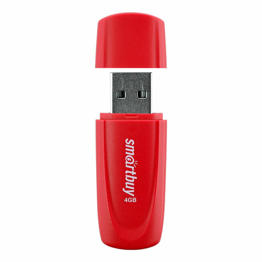 Флеш-диск "Smartbuy" (SB004GB2SCR) UFD 2.0 004GB Scout Red красный