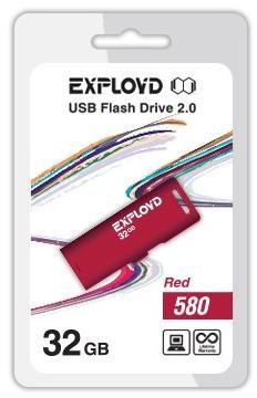 Флеш-диск "Exployd" 32GB-580-красный