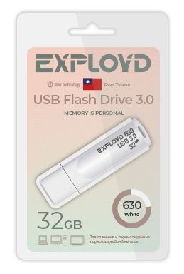 Флеш-диск "Exployd" EX-32GB-630-White