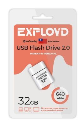 Флеш-диск "Exployd" EX-32GB-640-White