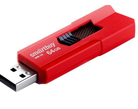 Флеш-диск "Smartbuy" (SB64GBST-R3) 64GB STREAM RED USB 3.0