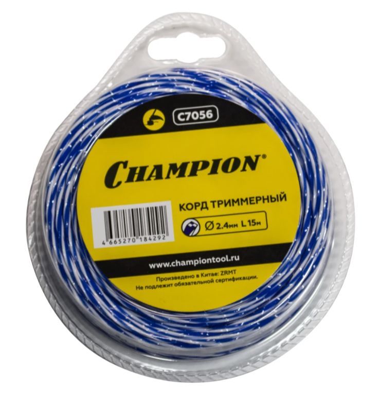 Цепь "Champion" C7056 Корд трим. SKY-CUTTER 2.4мм* 15м (витой квадрат)