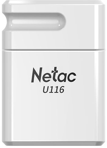 Флэш-накопитель "Netac" 64Gb U116 NT03U116N-064G-20WH USB2.0 белый