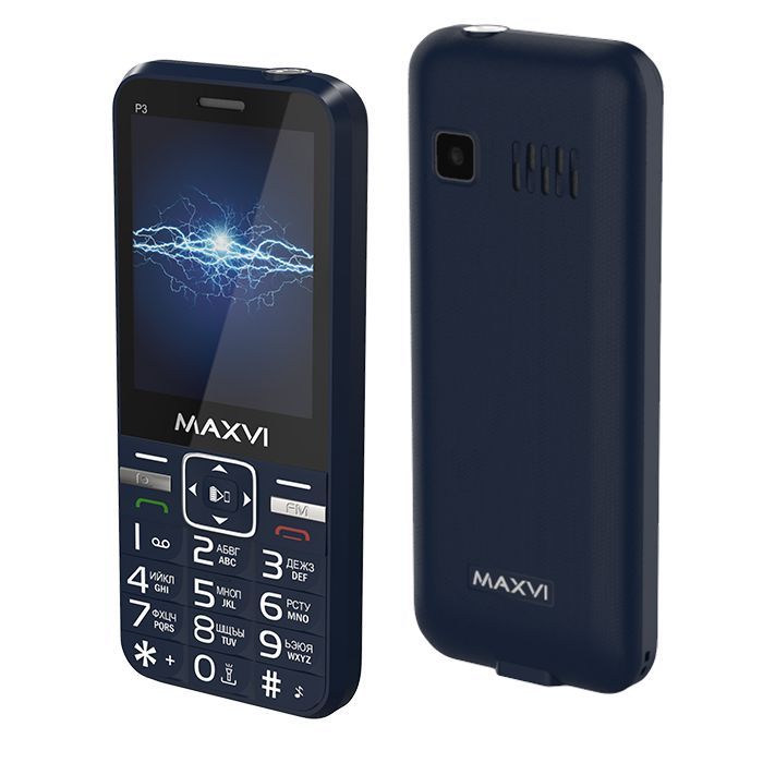 Телефон мобильный "Maxvi" P3 blue