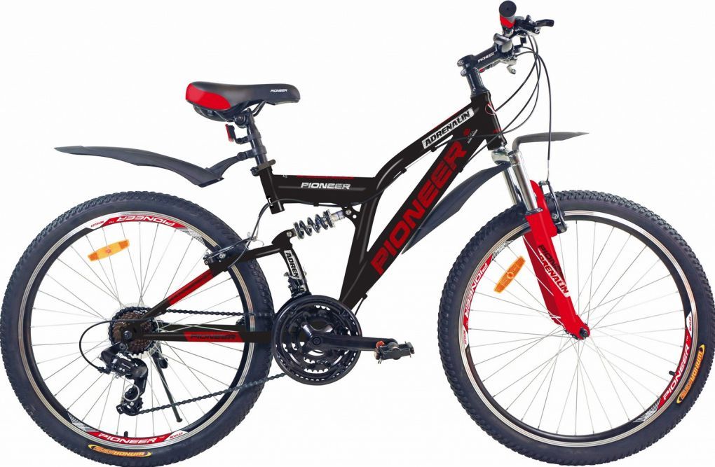 Велосипед "Pioneer" ADRENALIN 26"/17" black-red-white