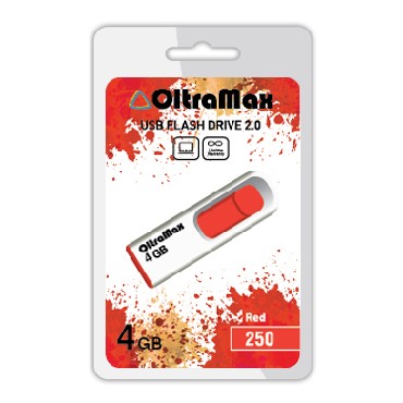 Флеш-диск "Oltramax" OM-4GB-250-красный