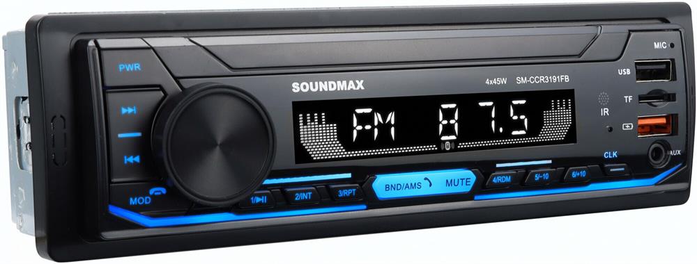 А/магнитола "Soundmax" SM-CCR3191FB(черный)/B